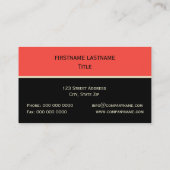 Rote Wassermelone Visitenkarte (Rückseite)