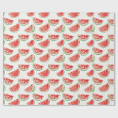 Rote Wassermelonen-Frucht Geburtstag Geschenkpapier (Flach)
