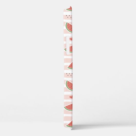 Rote Wassermelonen, Herz, Streifen, Ihr Name Case-Mate iPhone Hülle (Rückseite / Rechts)