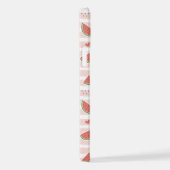 Rote Wassermelonen, Herz, Streifen, Sommermuster iPhone Hülle (Rechte Seite)