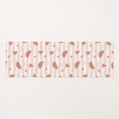 Rote Wassermelonen, Herz, Streifen, Sommermuster Yogamatte (Vorderseite (Horizontal))