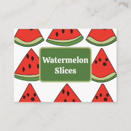 Rote Wassermelonen-Scheibe Frucht Visitenkarte