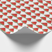Rote Wassermelonen Scheiben Geschenkpapier (Ecke)