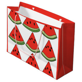 Rote Wassermelonen Scheiben Große Geschenktüte