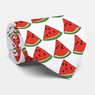 Rote Wassermelonen Scheiben Krawatte