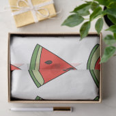 Rote Wassermelonenstücke Seidenpapier (Geschenk)