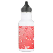 Rote Wassertropfen Edelstahlflasche (Rechts)