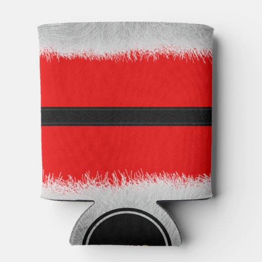 Rote Weihnachten im Juli Santa Party Can Cooler Dosenkühler (Rückseite)