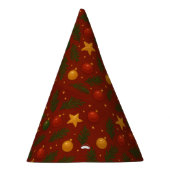 Rote Weihnachten - klassische Weihnachtsdekoration Partyhütchen (Rechts)