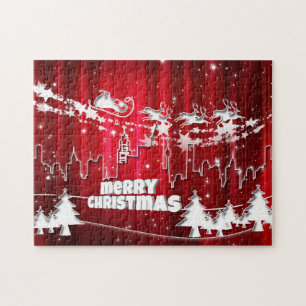 Rote Weihnachten Puzzle