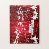 Rote Weihnachten Puzzle (Vertikal)