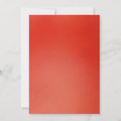 Rote Weihnachten| Winterhochzeit handgeschrieben Einladung (Rückseite)