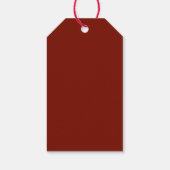Rote Weihnachts-Kochplatte Simmerndes Potpourri Geschenkanhänger (Rückseite)