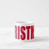 Rote Weihnachts-Spezialtassen Espressotasse (Vorderseite)
