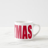 Rote Weihnachts-Spezialtassen Espressotasse (Rechts)
