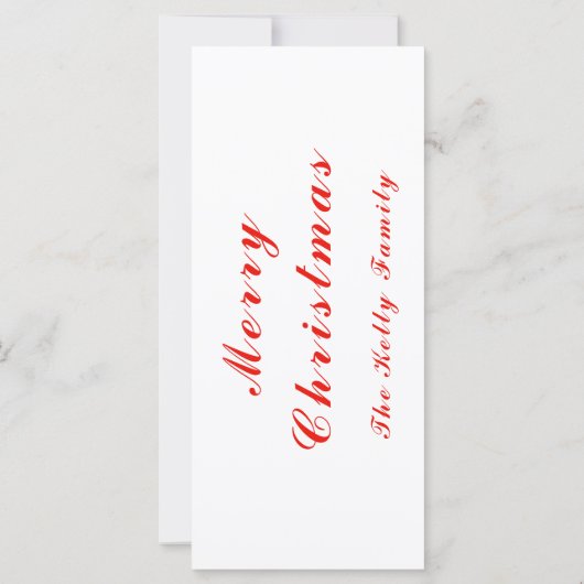 Rote Weihnachtsbälle Dekoration Foto mit Text (Rückseite)