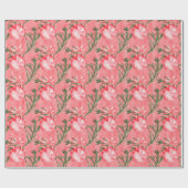 Rote Weihnachtsbälle und Rote und weiße Streifen Geschenkpapier (Flach)