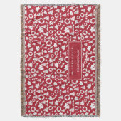 Rote Weihnachtsbäume, Feuerglocken und Holly Decke (Vorderseite Vertikal)