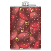 Rote Weihnachtsbäume Flachmann (Rückseite)