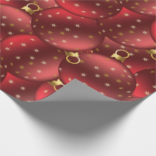 Rote Weihnachtsbäume Geschenkpapier