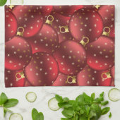 Rote Weihnachtsbäume Geschirrtuch (Gefaltet)