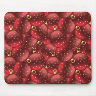 Rote Weihnachtsbäume Mousepad
