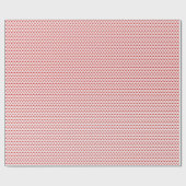 Rote Weihnachtsbaumen auf weißem Hintergrund Geschenkpapier (Flach)