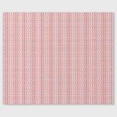 Rote Weihnachtsbaumen auf weißem Hintergrund Geschenkpapier (Flach)