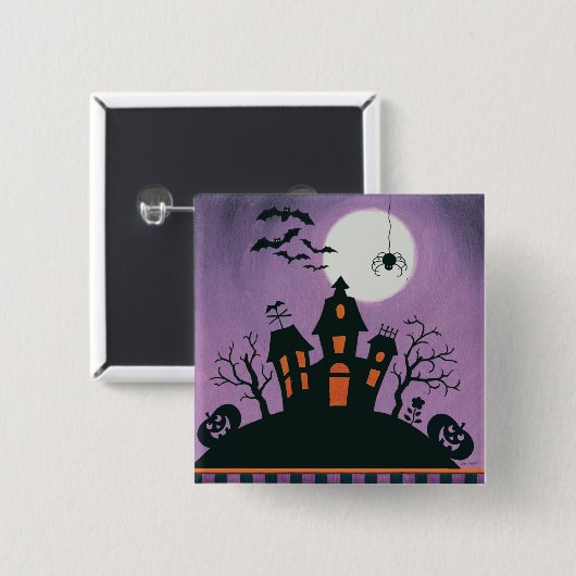 Rote Weihnachtsdekorations-Freude Button (Vorne & Hinten)