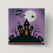 Rote Weihnachtsdekorations-Freude Button (Vorderseite)