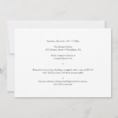 Rote Weihnachtsfeier Gingerbread Feiertag Einladun Einladung (Rückseite)