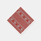 Rote Weihnachtsfeier Servietten (Ecke)