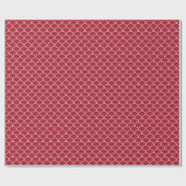 Rote Weihnachtsfische Geschenkpapier (Flach)