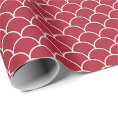 Rote Weihnachtsfische Geschenkpapier (Rolleneckpunkt)