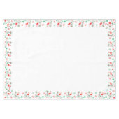 Rote Weihnachtsflamingo-Grenztischdecke Tischdecke (Vorderseite (Horizontal))