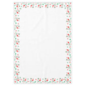 Rote Weihnachtsflamingo-Grenztischdecke Tischdecke (Vorderseite)