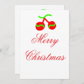 Rote Weihnachtsglocken frohe Weihnachten hinzufüge (Vorne/Hinten)