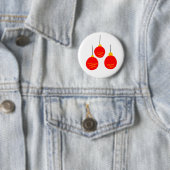 Rote Weihnachtsglocken Tasse Button (Beispiel)