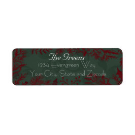 Rote Weihnachtsgrün auf grünem Hintergrund