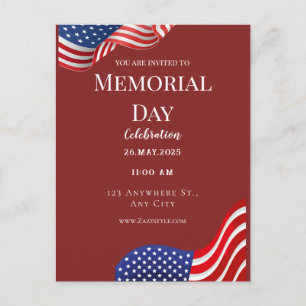 Rote Weihnachtskarte Feiertagspostkarte