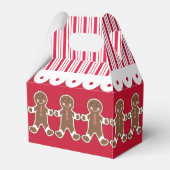 Rote Weihnachtskekse Lebkuchen Geschenkboxen Geschenkschachtel (Rückseite)