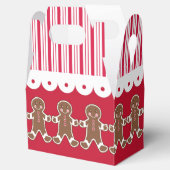 Rote Weihnachtskekse Lebkuchen Geschenkboxen Geschenkschachtel (Geöffnet)