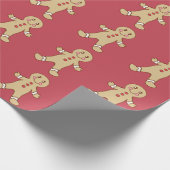 Rote Weihnachtskochtopf Geschenkpapier (Ecke)