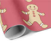 Rote Weihnachtskochtopf Geschenkpapier (Rolleneckpunkt)