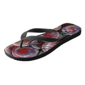 Rote Weihnachtskugeln Badesandalen (Schrägansicht)