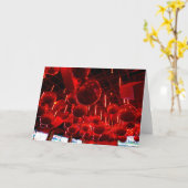 Rote Weihnachtskugeln Weihnachtskarten Karte (Gelbe Blume)