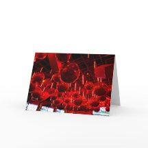 Rote Weihnachtskugeln Weihnachtskarten