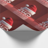 rote Weihnachtsmannmütze Geschenkpapier (Ecke)