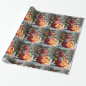 rote Weihnachtsmannmütze Geschenkpapier (Ungerollt)