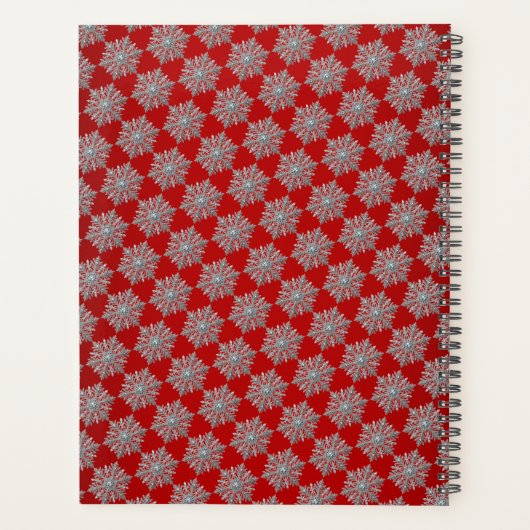 Rote Weihnachtsmannmütze Planer (Rückseite)